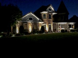 LED low voltage outdoor landscape lighting home or castle Missouri